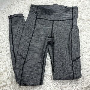 Lululemon Speed Up Tight 28" Full-On Luxtreme Luon Variegated Knit Black Heather